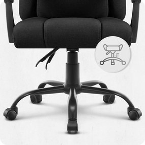 Ергономичен офис стол CABRO C505 до 150 кг черен