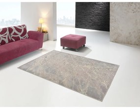 Сив и бежов килим от вискоза Margot Marble, 140 x 200 cm - Universal