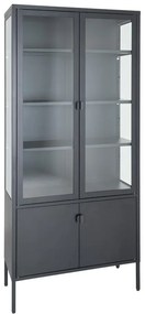 Черен метален шкаф 80x180 cm Brisbane - House Nordic