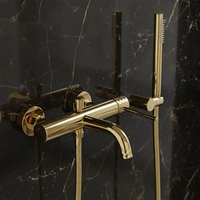 Смесител за вана Rea Lungo Diamond Gold