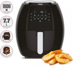 Втора ръка: Фритюрник с горещ въздух Oliver Voltz OV51980F, 1800W, 7.7 литра, 8 програми, Таймер, Черен