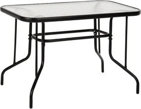Маса Toledo TopMebel метал - закалено стъкло в черен цвят 110x60x70см.