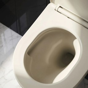 Комплект Конзолна WC Чиния Focus + Умивалник за Плот Rea Focus Creme