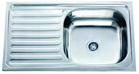 Кухненска мивка ICK 7540 L, неръждаема стомана, ляв плот, със сифон, 75x40см