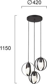 Полилей Viokef Malou три светлини