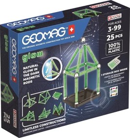 Магнитен конструктор, Geomag, Glow 328, 25 части