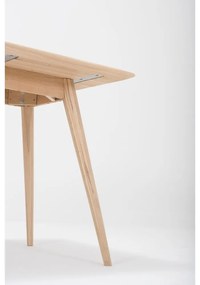 Трапезна маса от масивен дъб 80x80 cm Stafa – Gazzda