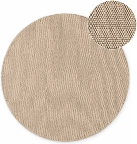 Бежов ръчно изработен вълнен кръгъл килим ø 200 cm Richmond Diana – Ted Baker