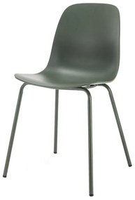 Зелен пластмасов стол за хранене Whitby - Unique Furniture