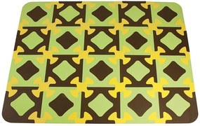 OK Baby - Подложка за игра Play Mats 20 части - зеленокафяво