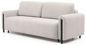 Бежов сгъваем/с място за съхранение диван от прежда с примки от букле 244 cm Arcadova – ELTAP