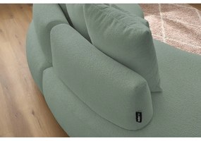 Светлозелен диван от плат букле 260 cm Saint-Germain - Bobochic Paris