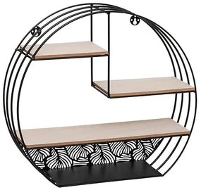 Рафт за стена atmosphera Mirna, MDF, 39 cm - Черен