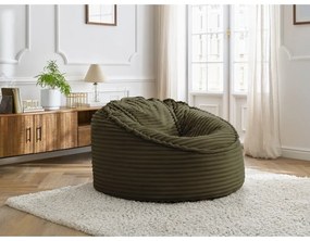 Зелен пуф от рипсено кадифе Socrate – Bobochic Paris