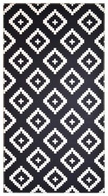 Бял и черен килим подходящ за пране 80x150 cm Geo – Vitaus