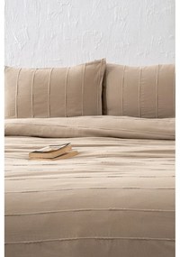 Бежов памучен комплект шалте и калъфки за възглавници 210x220 cm Sedef – Mijolnir