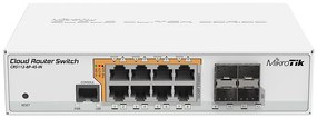 Комутатор MIKROTIK CRS112-8P-4S-IN PoE