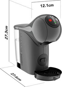 Еспресо машина Krups KP243B10 NDG GENIO S ANTHRACITE, 1500W, 15 bar, 0.8 л, Работа с NESCAFÉ® Dolce Gusto® капсули, LED, XL функция, Сив/антрацит