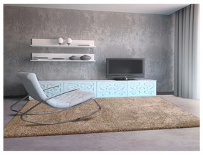 Светлокафяв килим Aqua Liso, 67 x 300 cm - Universal