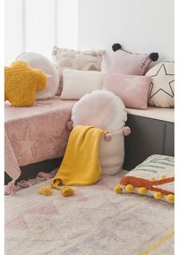 Розов и кремав ръчно изработен памучен детски килим подходящ за пране 140x200 cm Azteca Vintage Nude – Lorena Canals