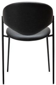 Черен трапезен стол от имитация на кожа Zone – DAN-FORM Denmark