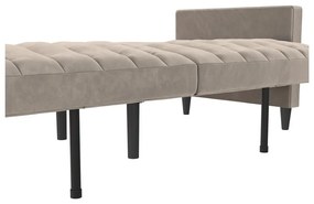 Светлосив кадифен диван 207 cm Celine – Støraa