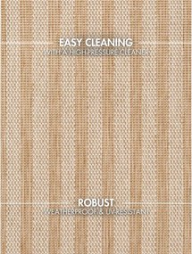 Кремав/в естествен цвят килим за открито и закрито 120x170 cm Haringey Linley – Ted Baker