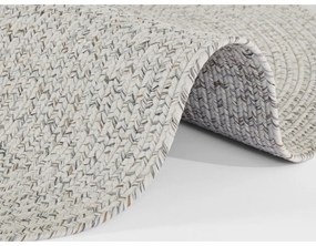 Бял/бежов кръгъл външен килим ø 200 cm - NORTHRUGS