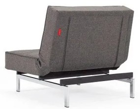 Тъмносив сгъваем фотьойл с метална основа Flashtex Dark Grey Splitback - Innovation