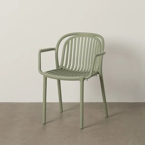 Зелен пластмасов трапезен стол Alia – Ixia