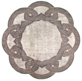 Бежов кръгъл килим ø 100 cm - Vitaus