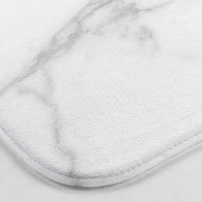 Бяло-сив килим за баня WC 45x45 cm Marbre – douceur d'intérieur