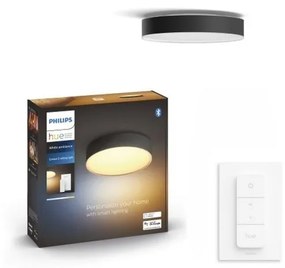 Philips -LED Димируема лампа Hue ENRAVE S LED/9,6W/230V Ø 261 мм черен + + д.у.