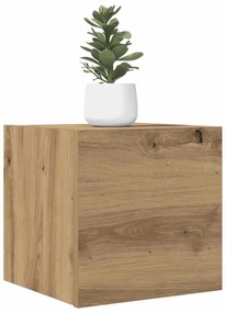 856415 vidaXL Комплект от 2 части за стенен монтаж на телевизор Artisan Oak