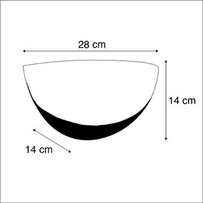 Интелигентен стенен аплик бял с Wi-Fi P45 - Britt