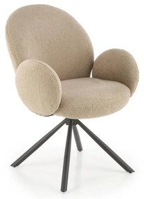 Трапезен стол KIVA, 1 бр., кафяв