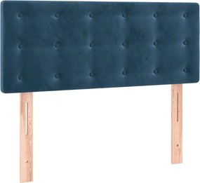 346434 vidaXL Горна табла за легло, тъмносиня, 90x5x78/88 см, кадифе