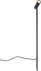 Прожектор черен 80 см вкл. LED регулируем IP65 вкл. кабел и щепсел - Carl