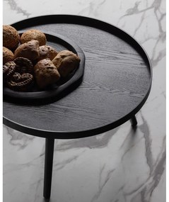 Черна масичка за кафе, Ø 60 cm WOOOD Mesa