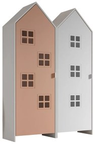 Детски гардероб в бял и розов цвят 115x171,5 cm CASAMI BRUGES – Vipack