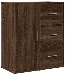 840477 vidaXL Сайдборд, кафяв дъб, 60x31x70 см, инженерно дърво