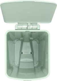 Кош за боклук с педал Brabantia StepUp 1005558, 40 л, Екологични материали, Голям отвор, Светлозелен
