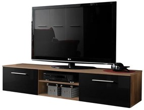 TV шкаф Bono II-Walnut - Black