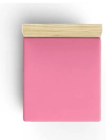 Розов еластичен памучен чаршаф 140x200 cm – Mijolnir