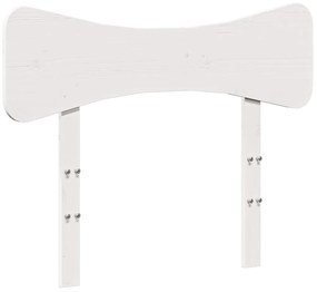 844790 vidaXL Горна табла, бяла, 100 см, масивно дърво бор