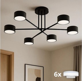 Brilagi - LED полилей за повърхностен монтаж MONO 6xGX53/30W/230V черен