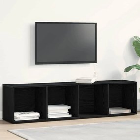 862396 vidaXL Книжно шкафче Черен дъб 36x30x143 см Инженерна дървесина