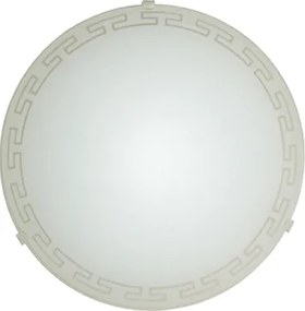 Плафониера ВАВИЛОН, ø300, бял мат, 1xE27