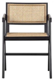 Стол за хранене от черно борово дърво Gunn - WOOOD