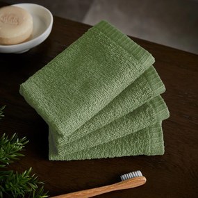 Зелени бързосъхнещи /от тери памучни кърпи в комплект 4 бр. 30x30 cm Quick Dry – Catherine Lansfield